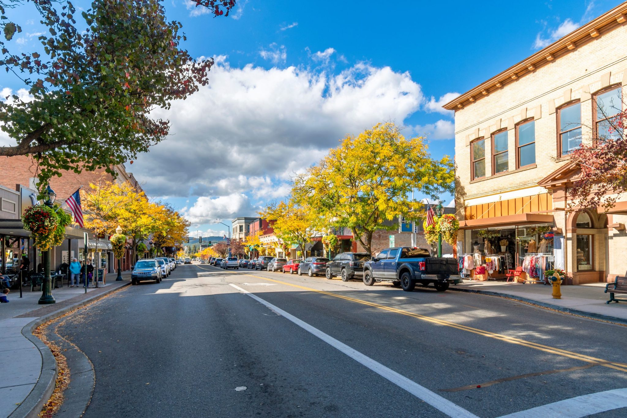 Downtown Coeur d'Alene Idaho.