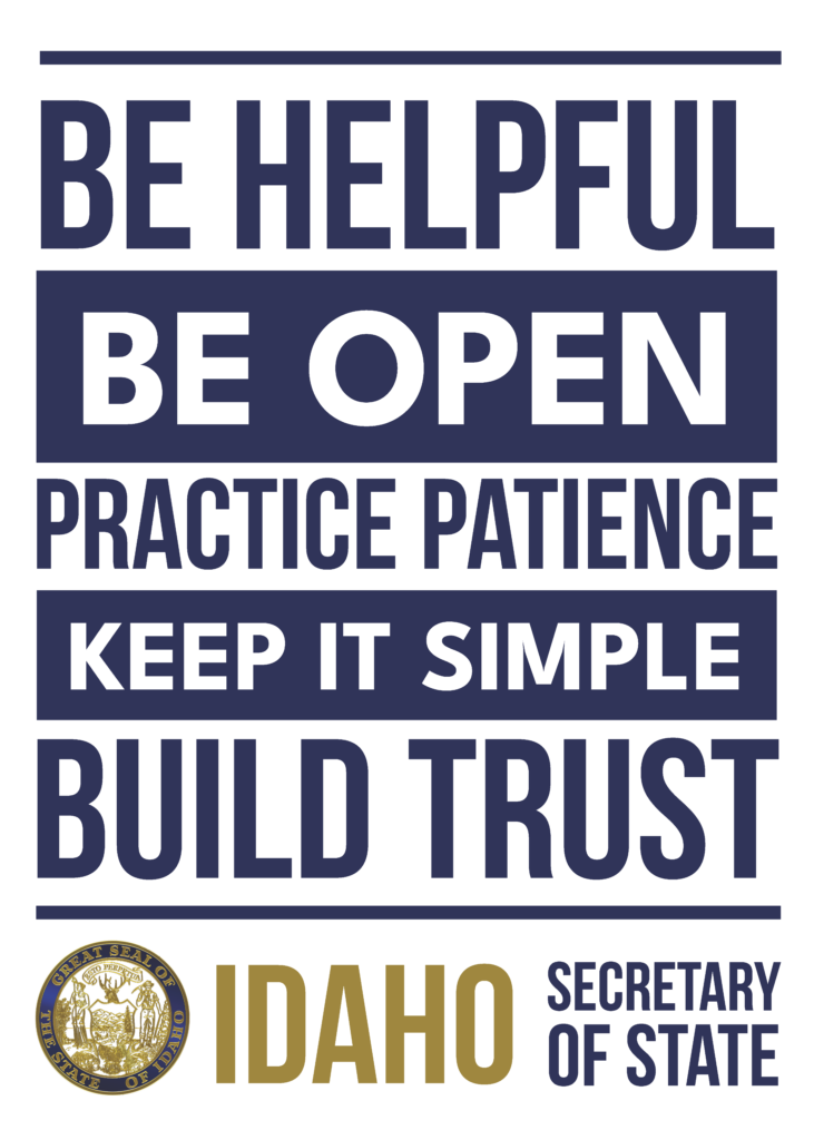 Be helpful, be open, practice patience, keep it simple, and build trust